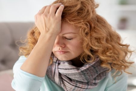 Sick,And Tired.,Curly,Young,Woman,Wearing,Scarf,Feeling,Sick Sick,And,Tired.,Curly,Young,Woman,Wearing,Scarf,Feeling,Sick